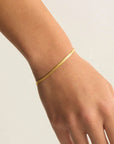 By Charlotte Herringbone Chain Bracelet 18k Gold Vermeil