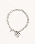 By Charlotte Sterling Silver Love Unlocked Padlock Bracelet