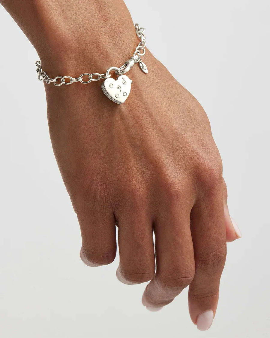 By Charlotte Sterling Silver Love Unlocked Padlock Bracelet