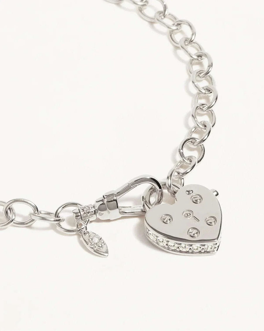 By Charlotte Sterling Silver Love Unlocked Padlock Bracelet
