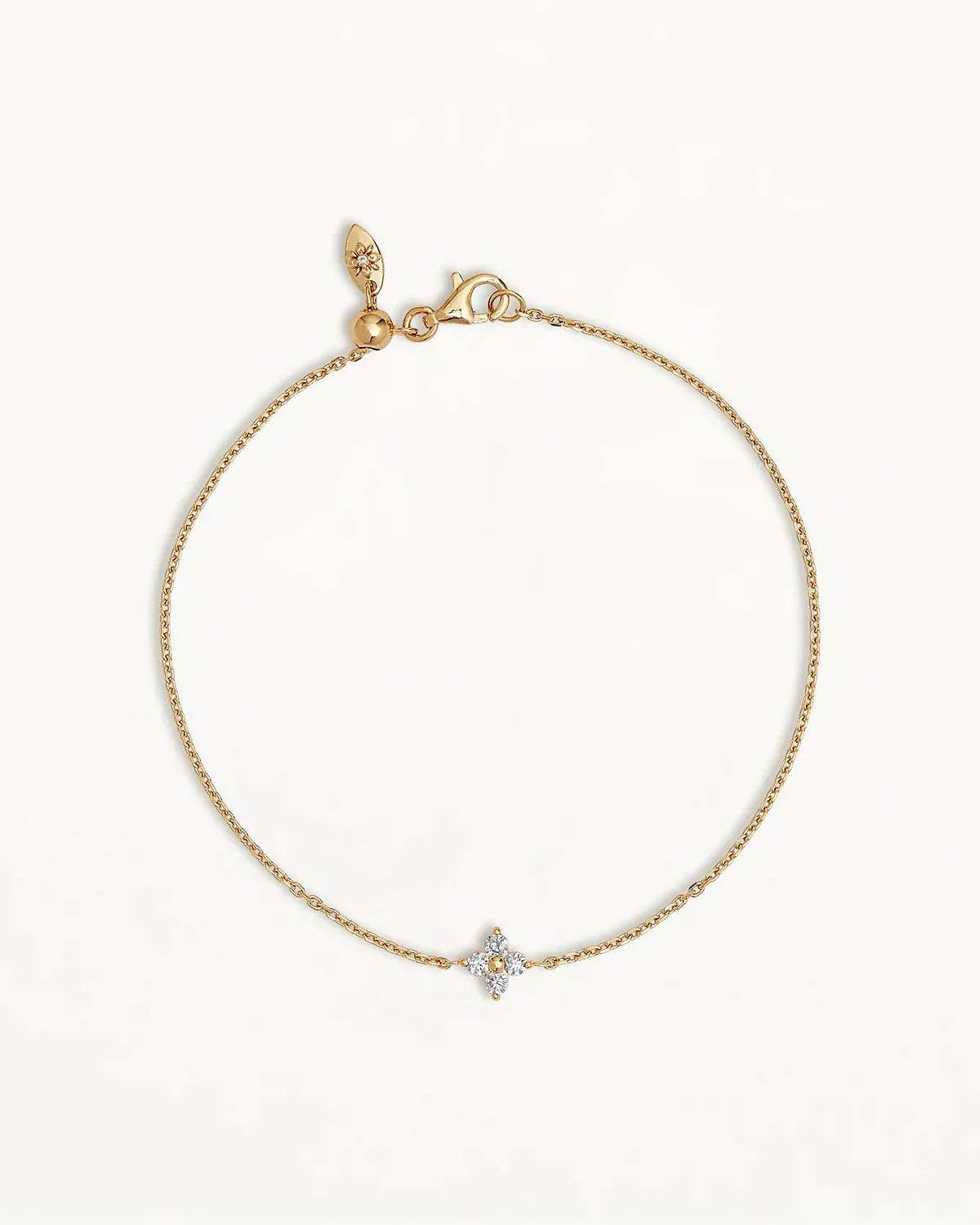 By Charlotte Crystal Bloom Bracelet 18kt Gold Vermeil