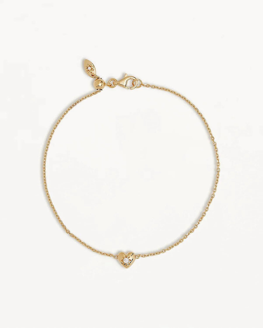 By Charlotte Blooming Hearts Bracelet 18kt Gold Vermeil