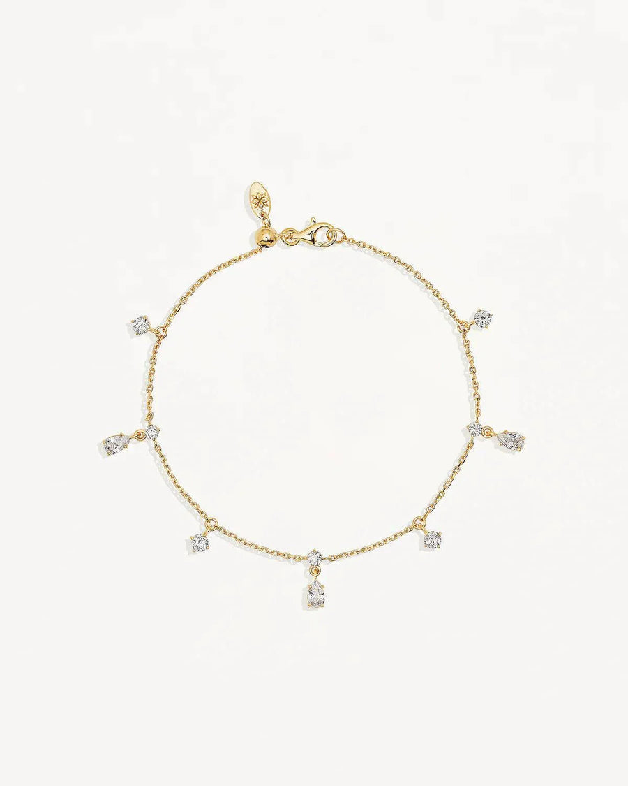By Charlotte No Rain No Flowers Bracelet 18k Gold Vermeil