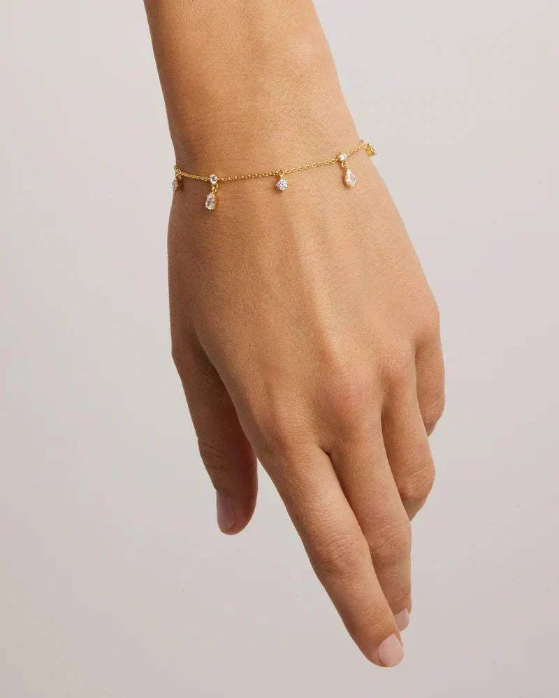 By Charlotte No Rain No Flowers Bracelet 18k Gold Vermeil