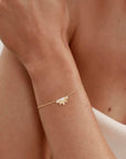 By Charlotte Lotus Rain Bracelet 18k Gold Vermeil