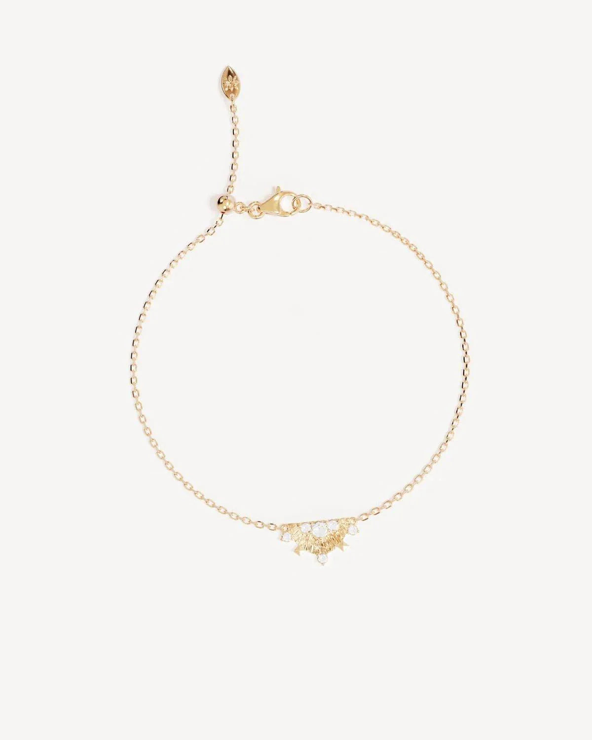 By Charlotte Lotus Rain Bracelet 18k Gold Vermeil