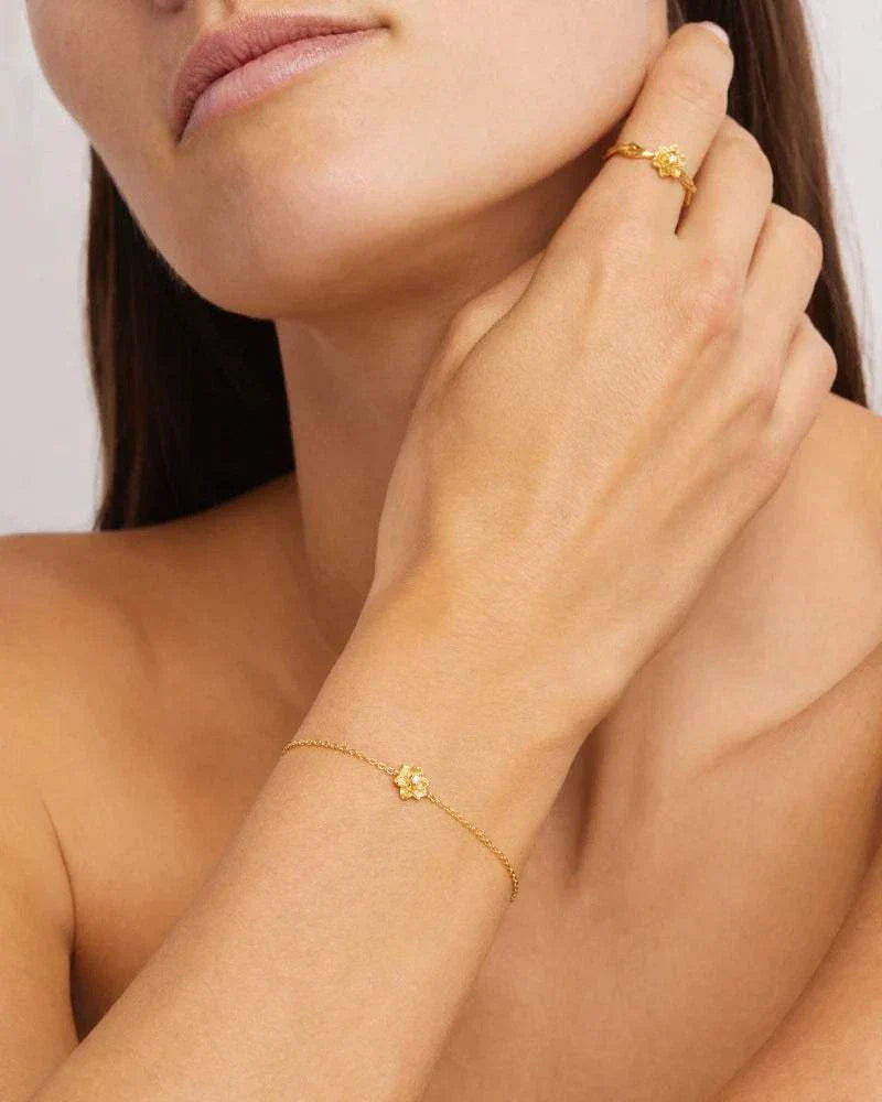 By Charlotte Bloom Within Lotus Bracelet 18kt Gold Vermeil