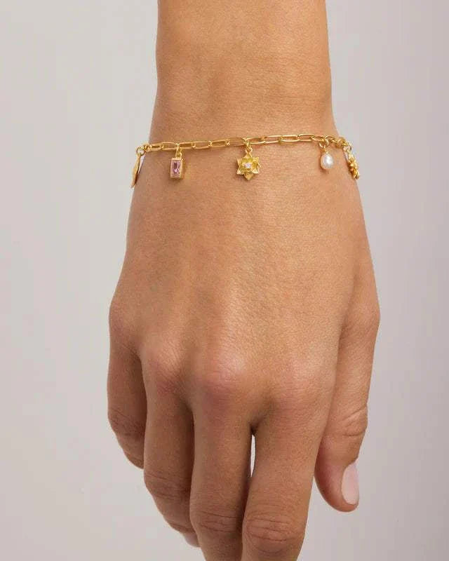 By Charlotte Bloom With Grace Bracelet 18k Gold Vermeil