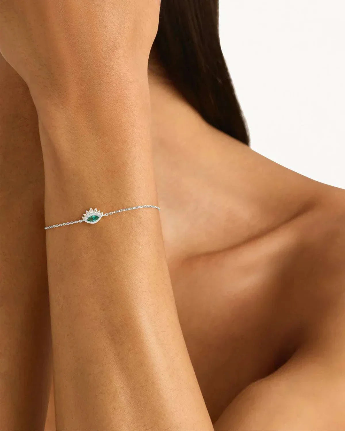 By Charlotte Hope and Protection Bracelet Sterling Silver 19cm