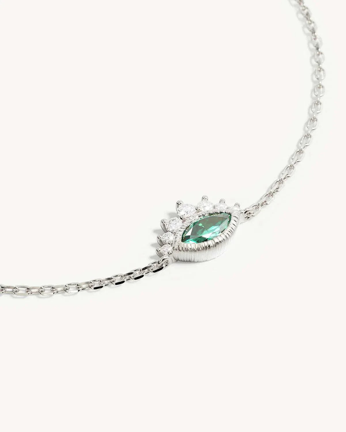 By Charlotte Hope and Protection Bracelet Sterling Silver 19cm