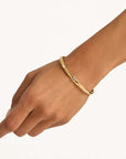 By Charlotte Hope and Protection Cuff Gold Vermeil 