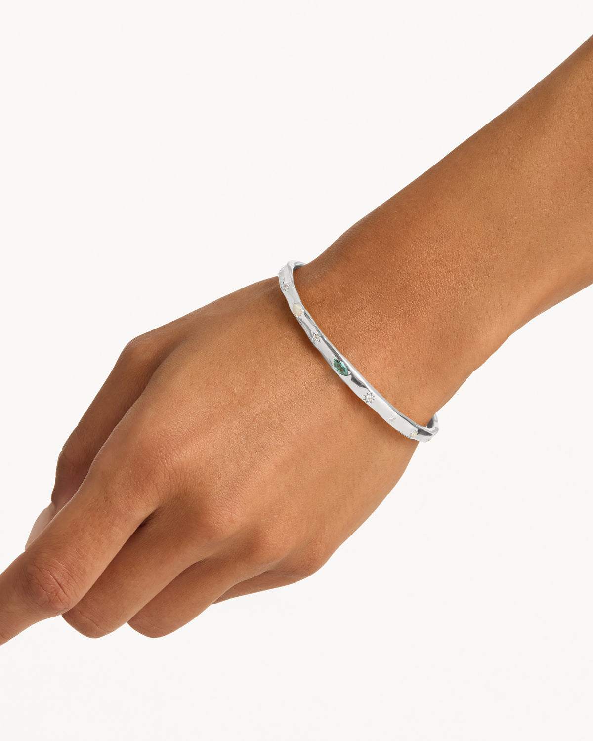 By Charlotte Hope and Protection Cuff Sterling Silver
