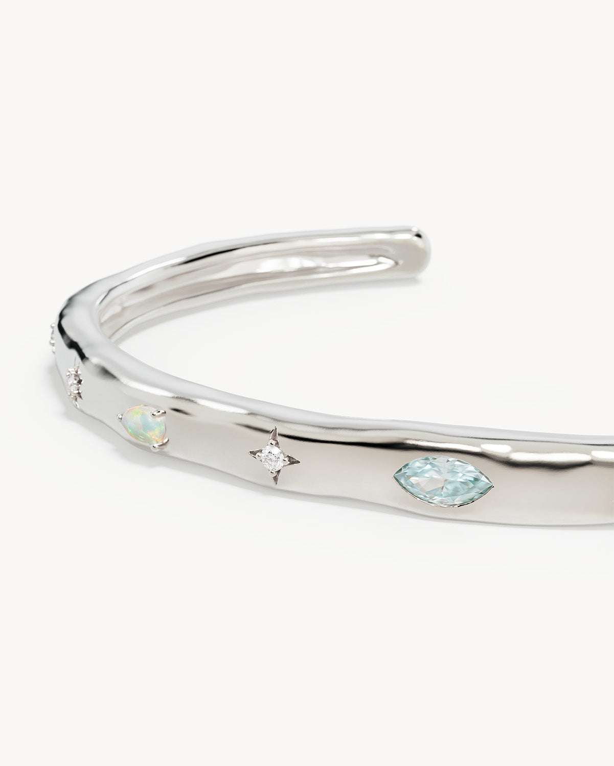 By Charlotte Hope and Protection Cuff Sterling Silver