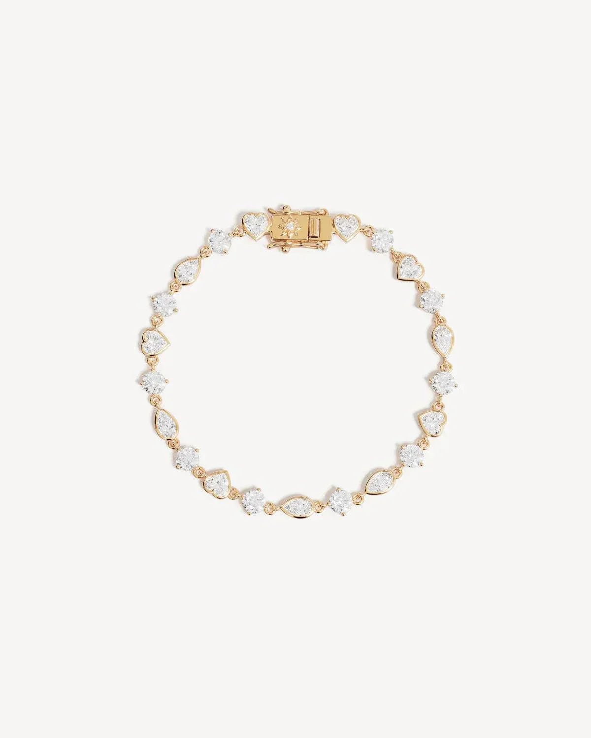 By Charlotte Dream Lover Tennis Bracelet 18k Gold Vermeil