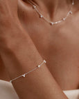 By Charlotte Moonlit Bloom Pearl Bracelet Sterling Silver