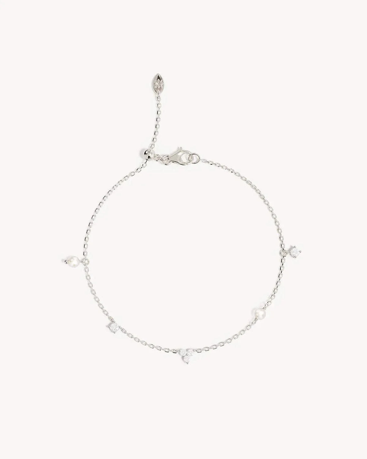 By Charlotte Moonlit Bloom Pearl Bracelet Sterling Silver