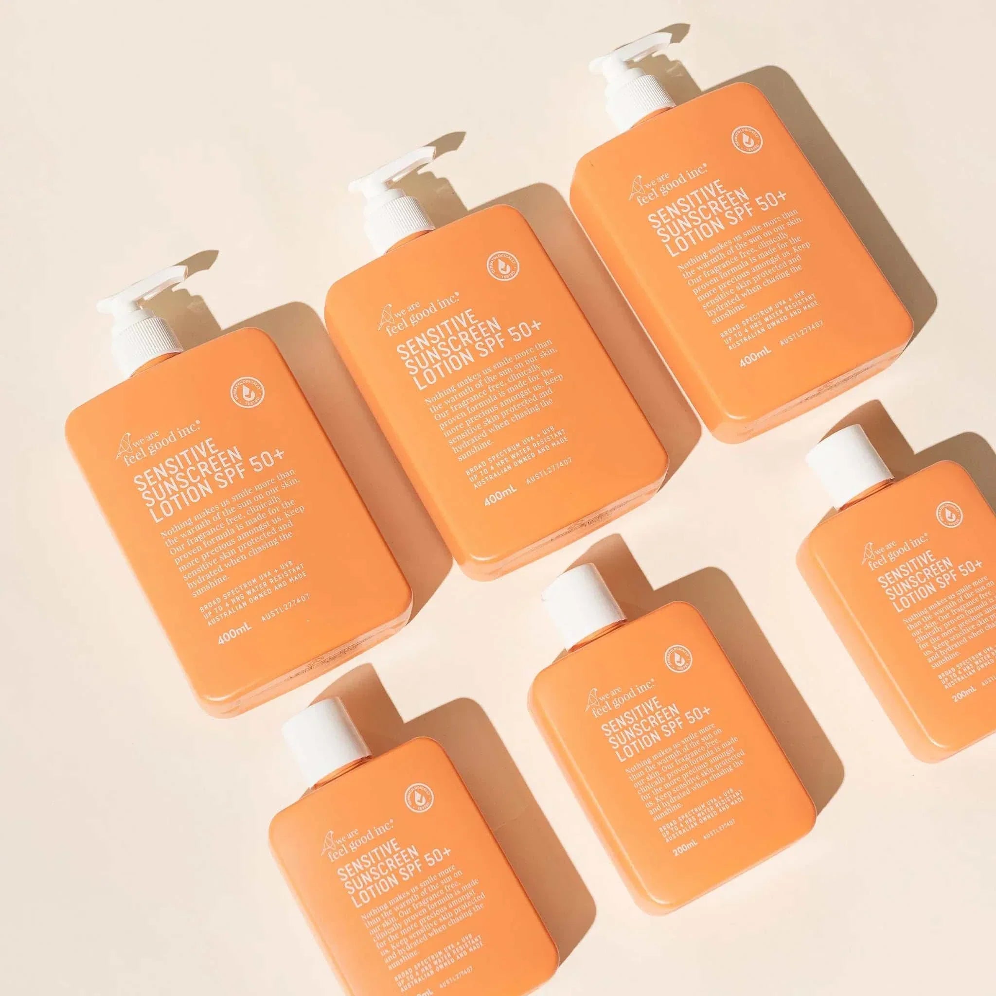 We Are Feel Good Inc Sensitive Sunscreen Lotion SPF50+ 200ml 