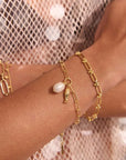 Murkani Of the Sea Fish and Pearl Bracelet Gold