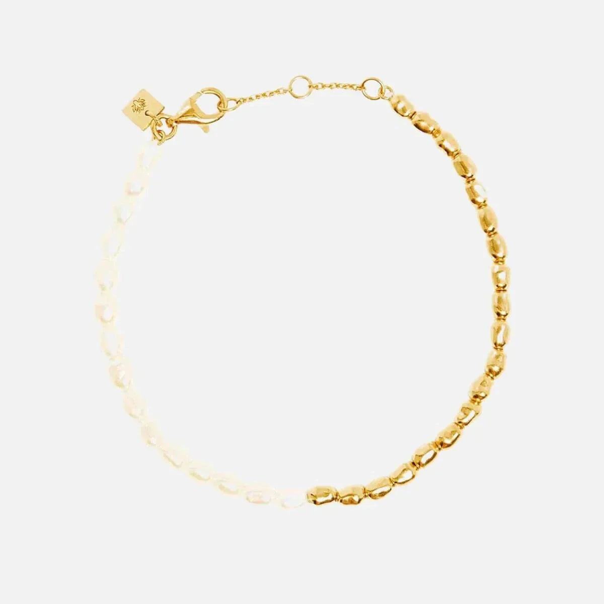 By Charlotte By Your Side Pearl Bracelet Gold 