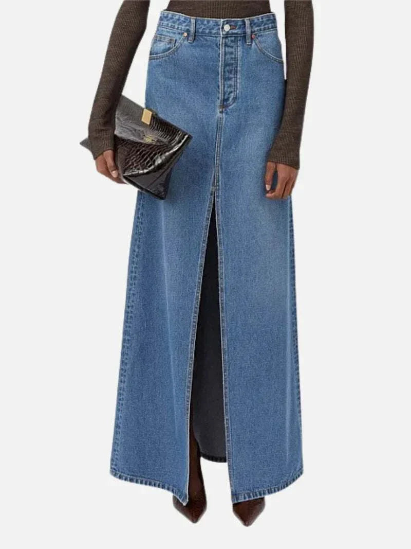 Camilla and Marc Stevie Denim Maxi Skirt Classic Blue
