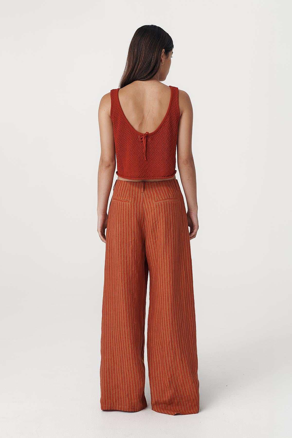 Rowie Carlotta Linen Wide Pants