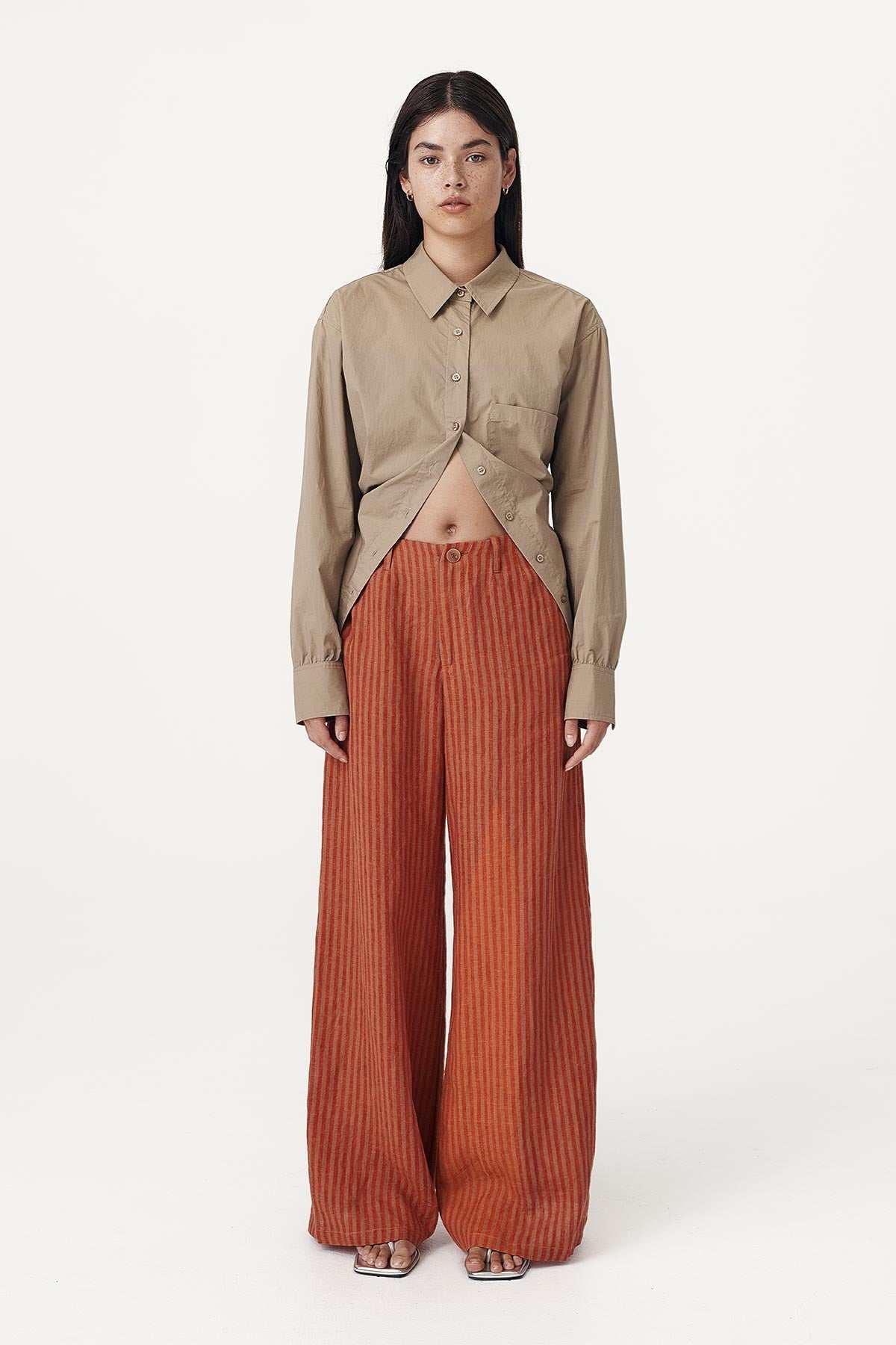 Rowie Carlotta Linen Wide Pants