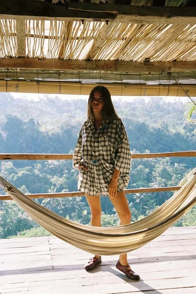 The Ciao Ciao Vacation Sonder Check Bungalow Shirt