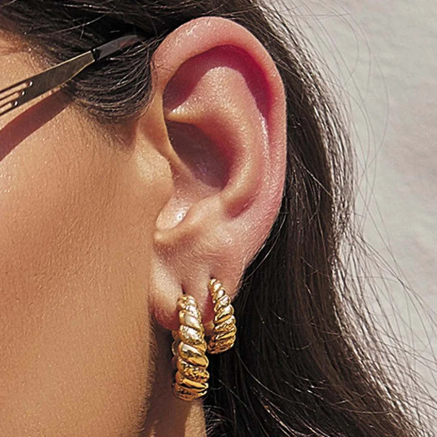 Arms of Eve Lulu Gold Hoop Earrings