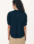 Rowie Cora Spring Blouse Ink Cotton