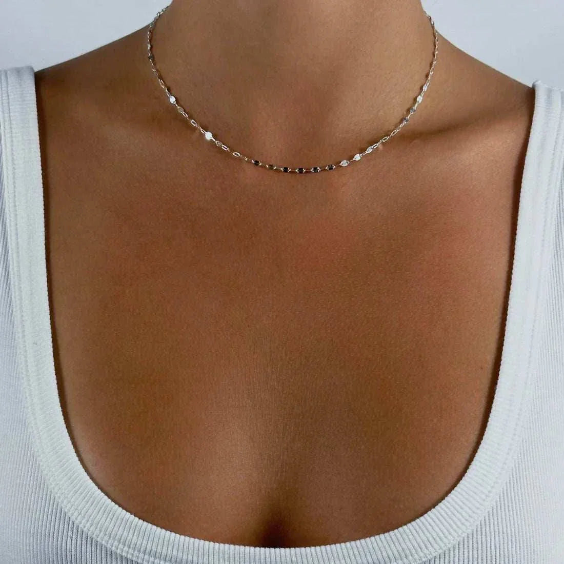 De Sur Drapped Necklace Silver