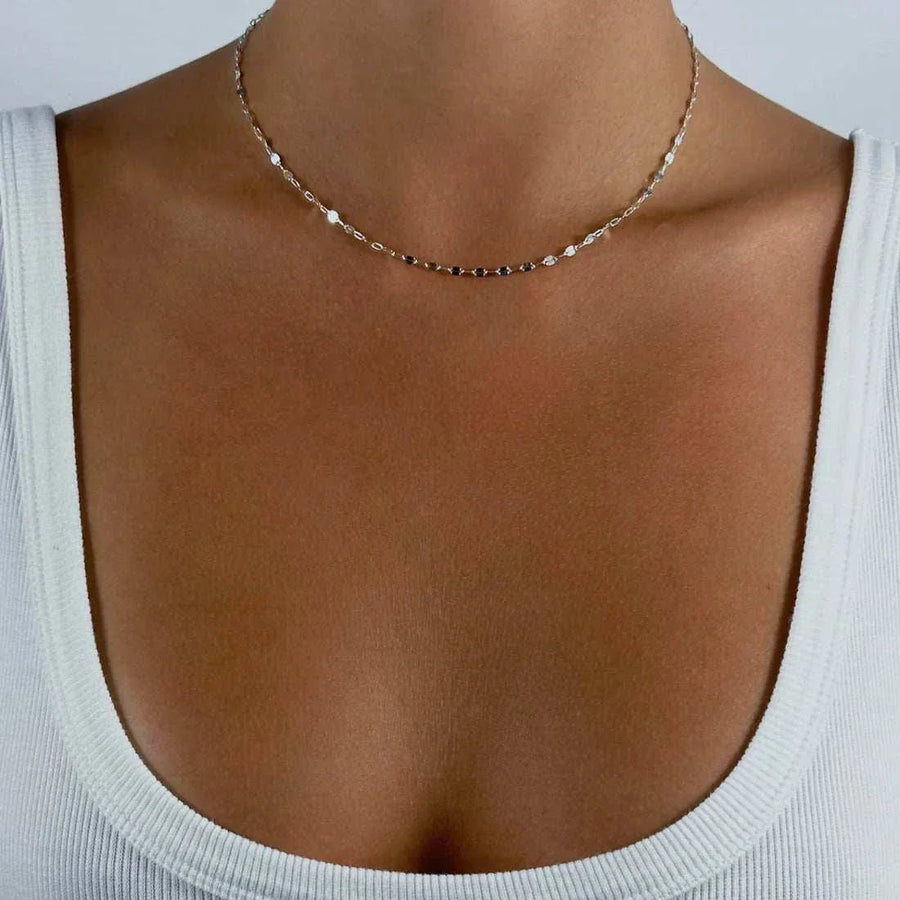 De Sur Drapped Necklace Silver