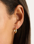 By Charlotte Infinite Horizon Small Hoops 18k Gold Vermeil