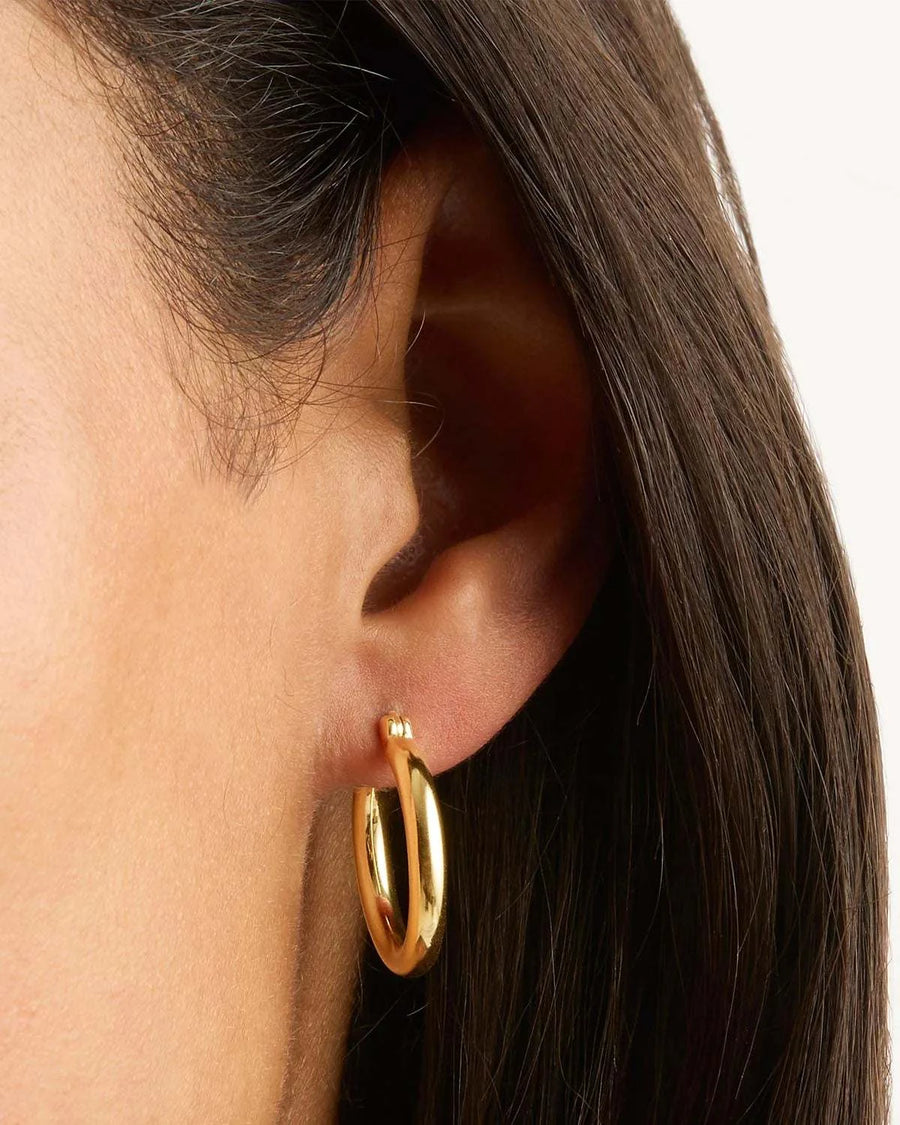 Charlotte 18k Gold Vermeil Sunrise Large Hoops