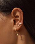 By Charlotte Starlight Hoops 18k Gold Vermeil