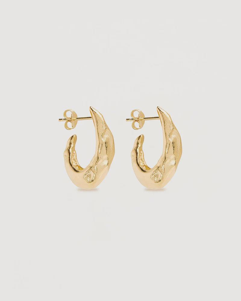 Charlotte 18k Gold Vermeil Wild Heart Hoops