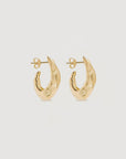Charlotte 18k Gold Vermeil Wild Heart Hoops