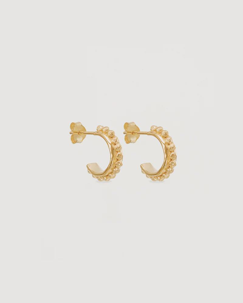 Charlotte 18k Gold Vermeil Karma Hoops