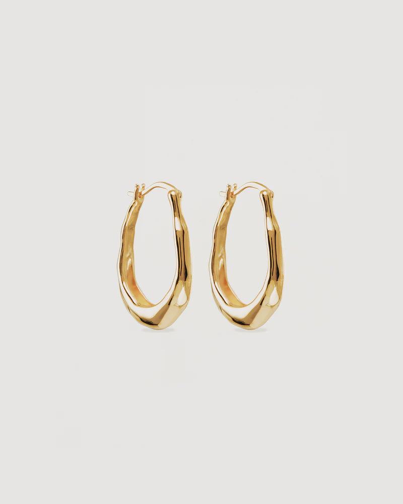 Charlotte 18k Gold Vermeil Radiant Energy Large Hoops