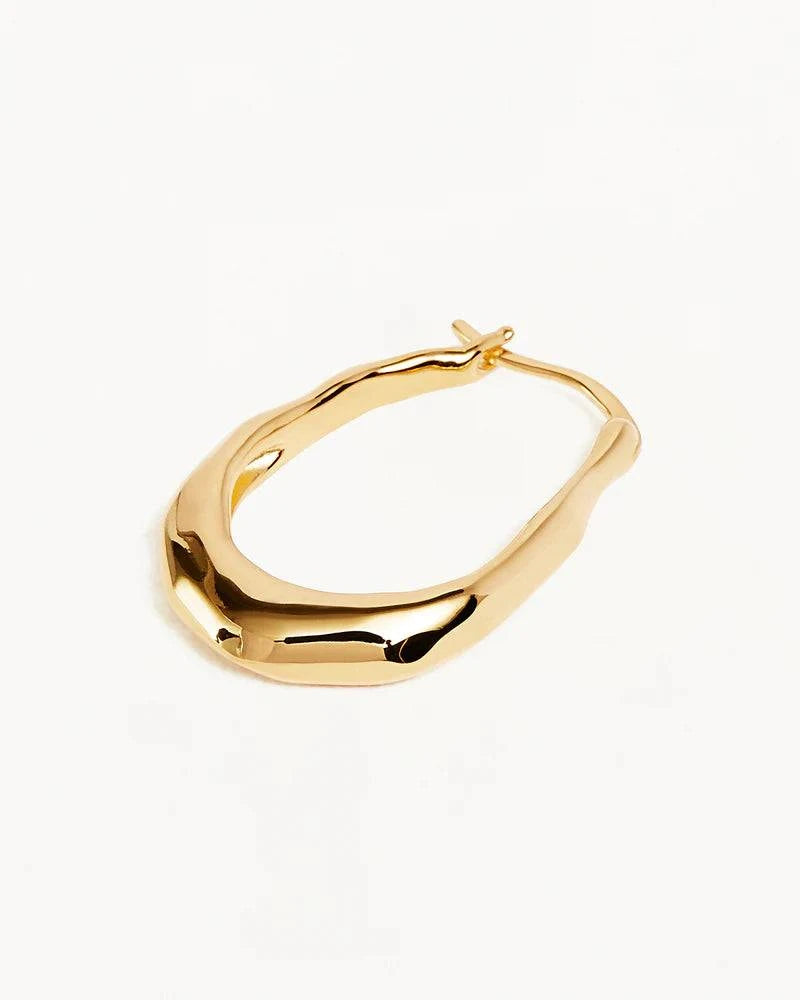 Charlotte 18k Gold Vermeil Radiant Energy Large Hoops