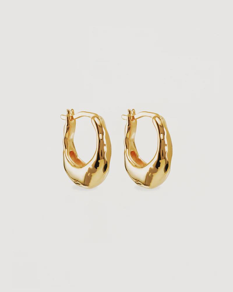 Charlotte 18k Gold Vermeil Radiant Energy Small Hoops