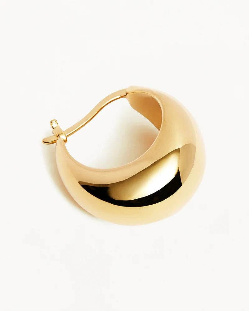 Charlotte 18k Gold Vermeil Sunkissed Large Hoops