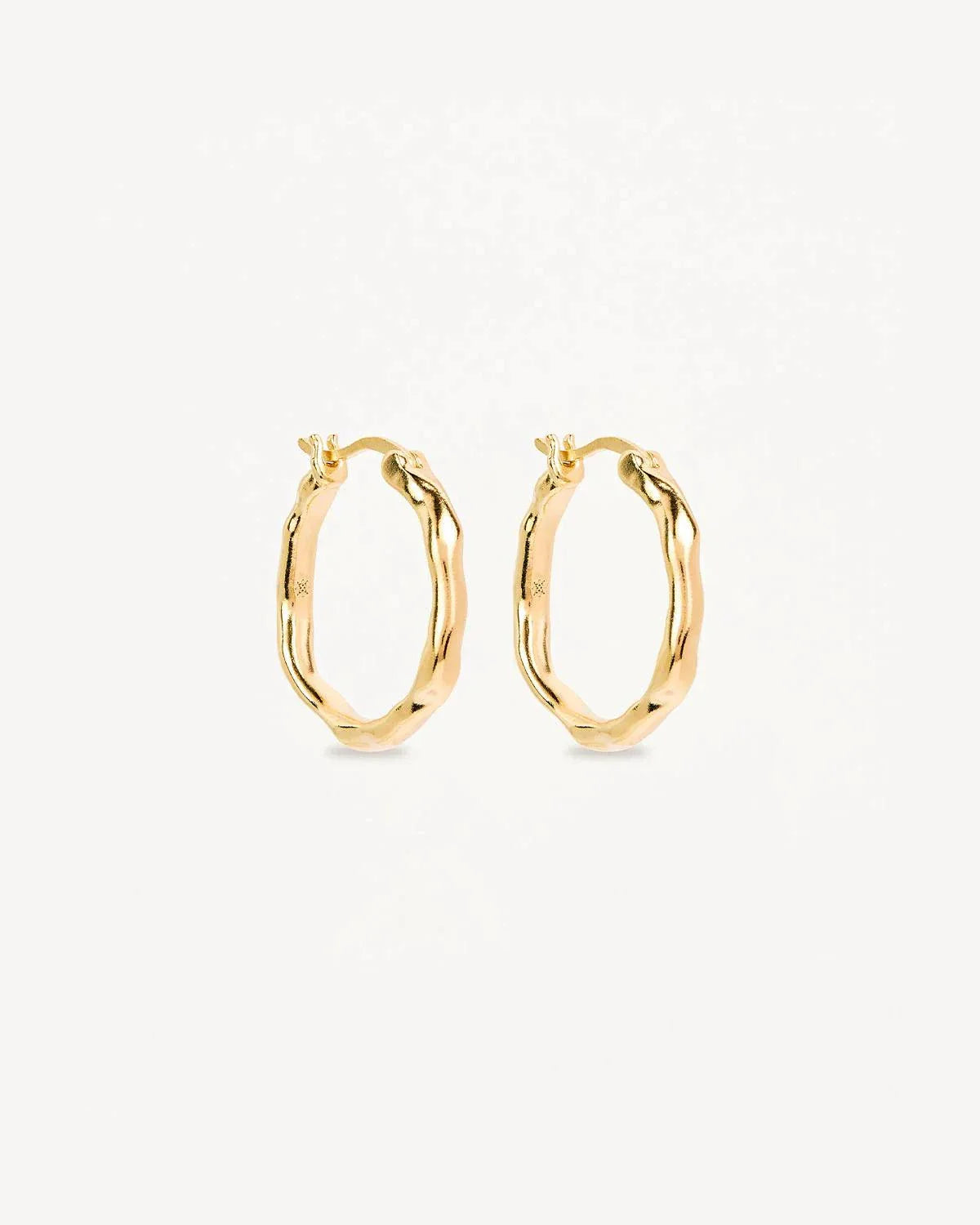 By Charlotte Lover Hoops 18kt Gold Vermeil