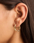 By Charlotte Lover Hoops 18kt Gold Vermeil