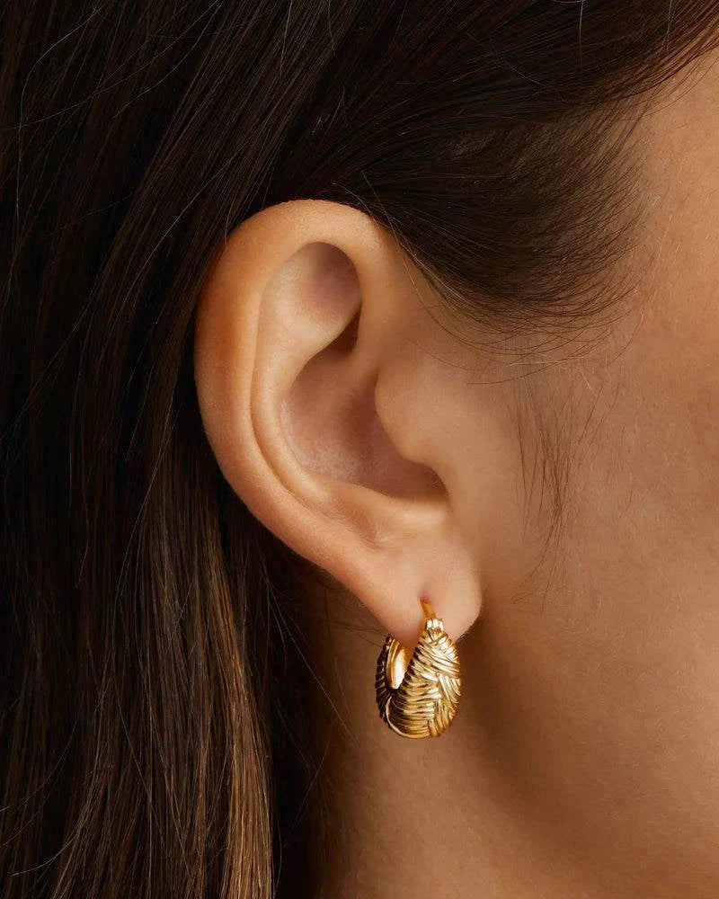 Charlotte 18k Gold Vermeil Entwined Hoops