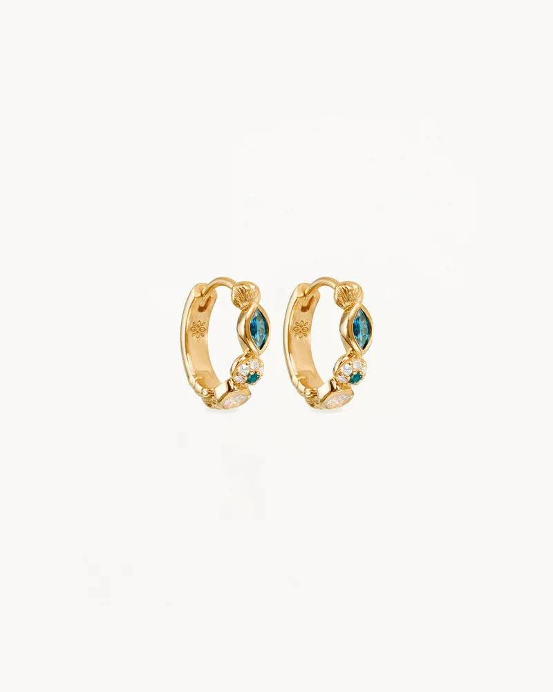 By Charlotte 18k Gold Vermeil Protection of Eye Hoops.
