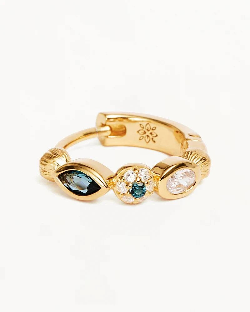 By Charlotte 18k Gold Vermeil Protection of Eye Hoops.