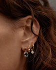 By Charlotte 18k Gold Vermeil Protection of Eye Hoops.