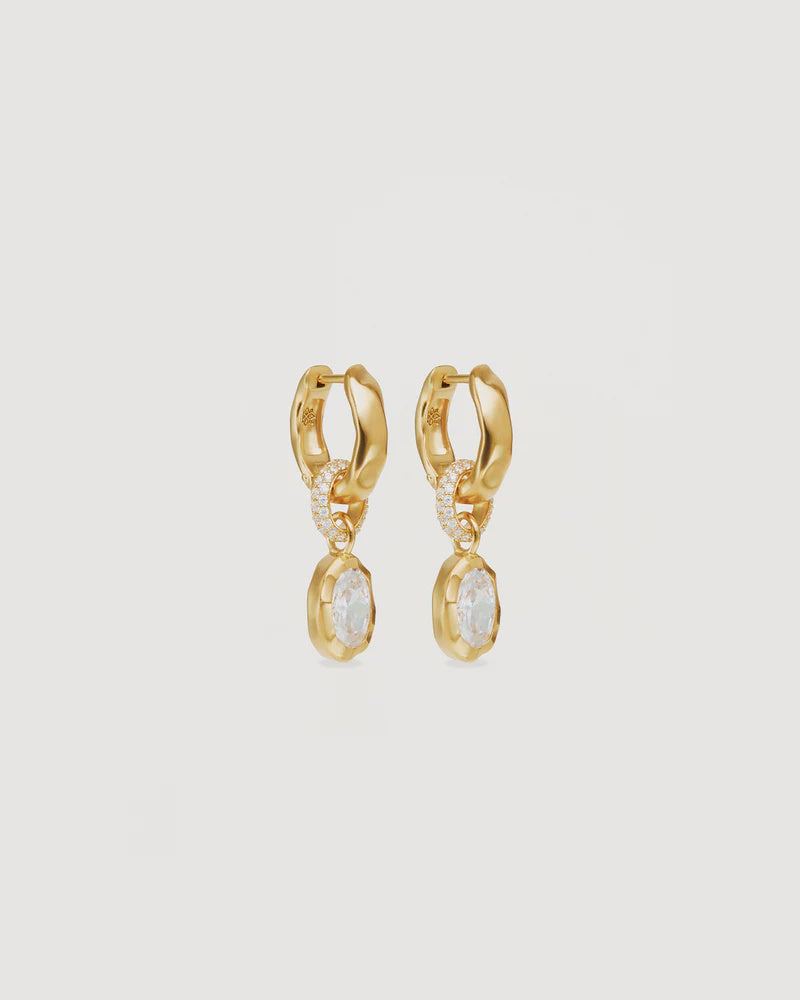 Charlotte 18k Gold Vermeil Stay Wild Hoops