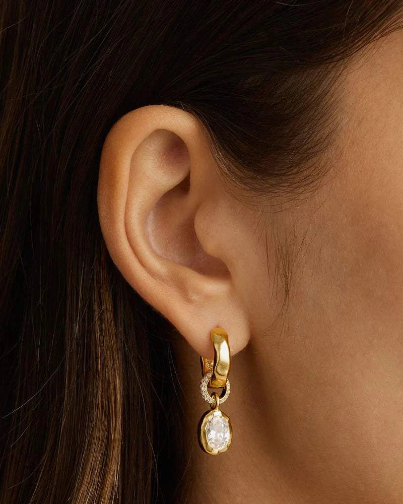 Charlotte 18k Gold Vermeil Stay Wild Hoops