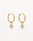 By Charlotte Crystal Bloom Hoops 18kt Gold Plated